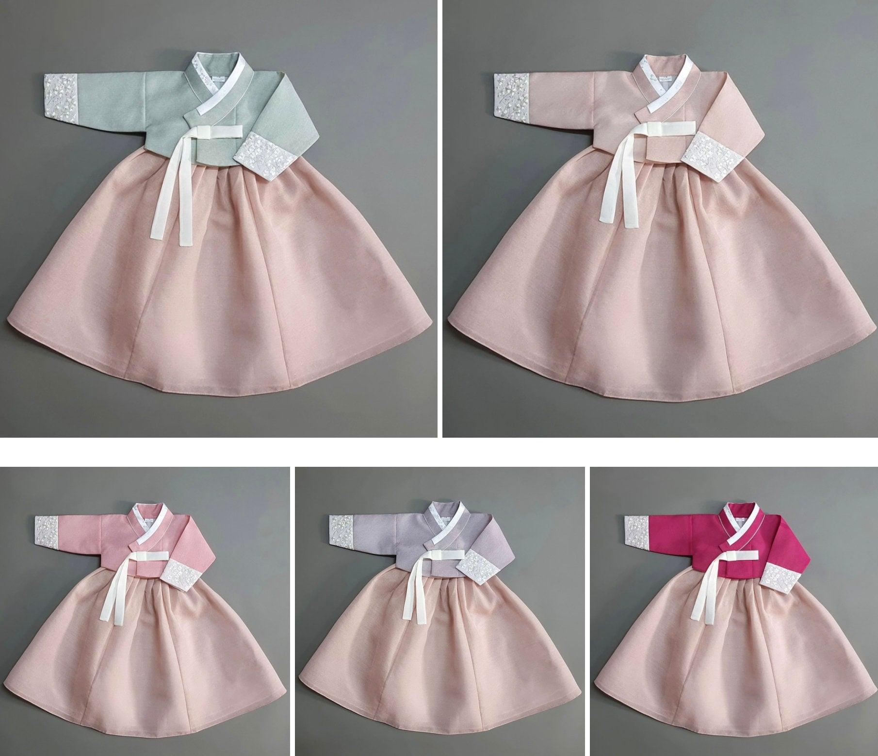 Yujin Jeogori-Coral Skirt Girl Hanbok (100D-15YR) - Native Korean