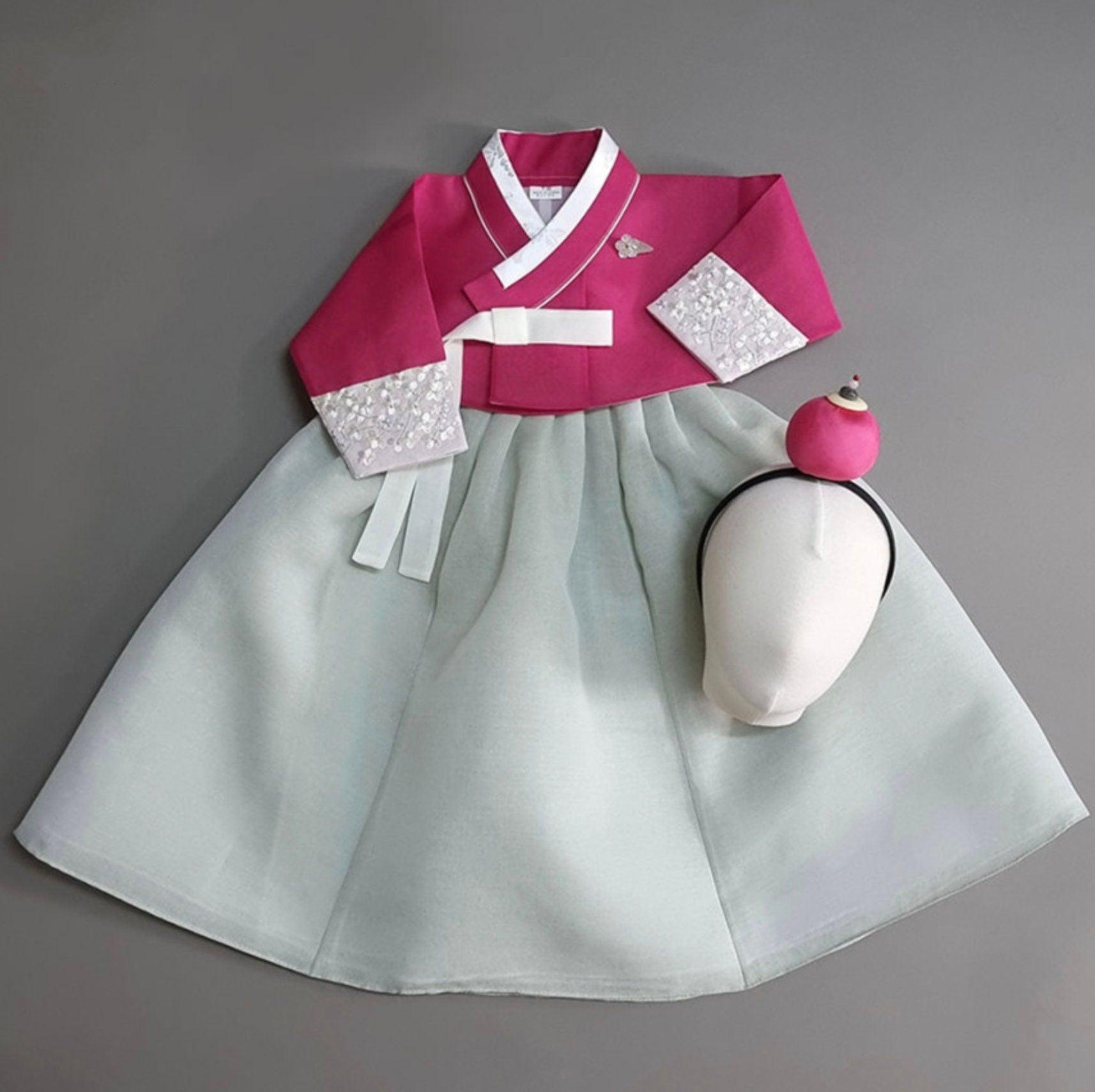 Yujin Jeogori-Green Skirt Girl Hanbok (100D-15YR) - Native Korean