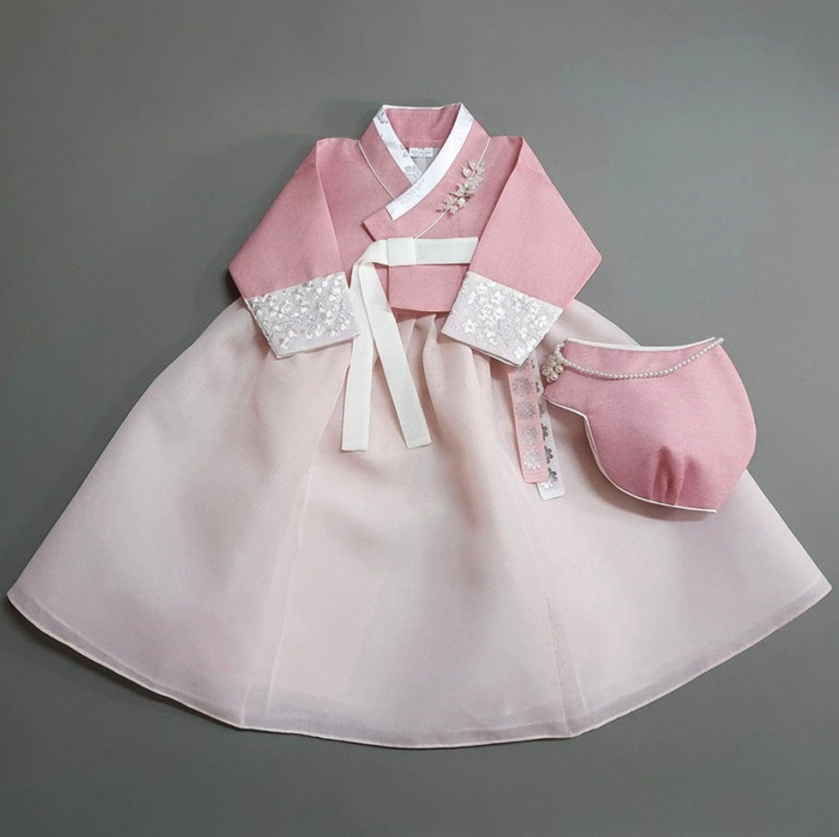 Yujin Jeogori-L.Pink Skirt Girl Hanbok (100D-15YR) - Native Korean