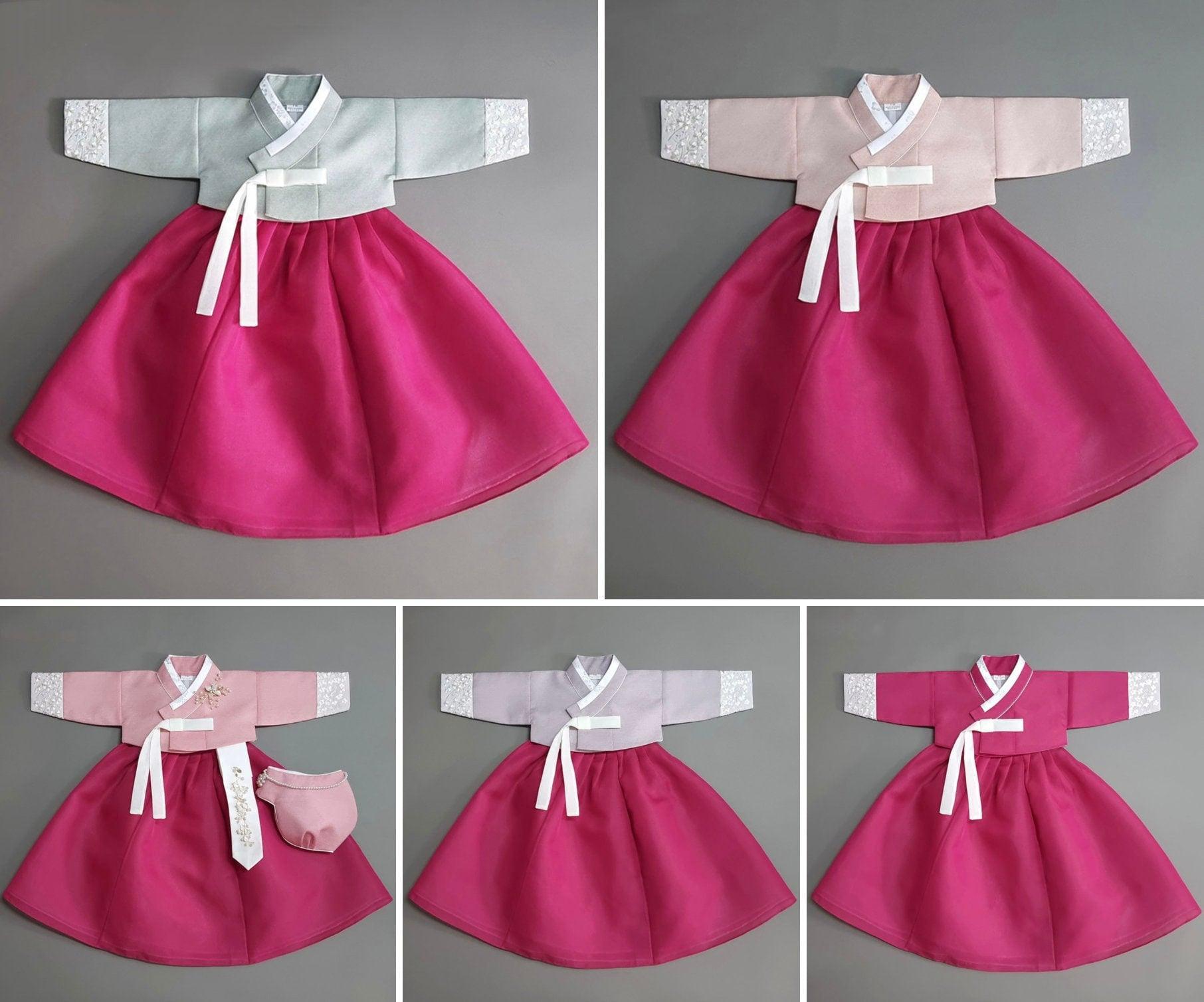 Yujin Jeogori-Magenta Skirt Girl Hanbok (100D-15YR) - Native Korean