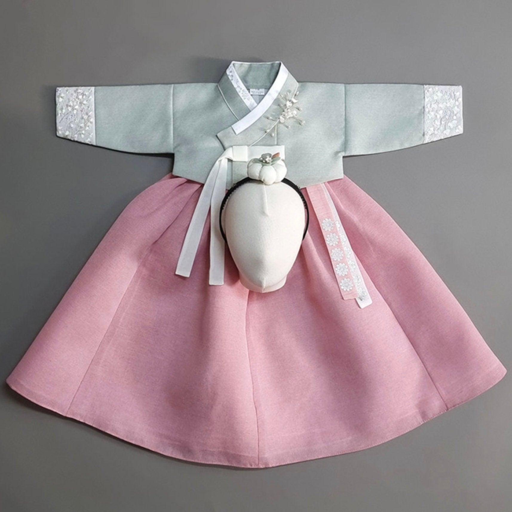 Yujin Jeogori-Pink Skirt Girl Hanbok (100D-15YR) - Native Korean