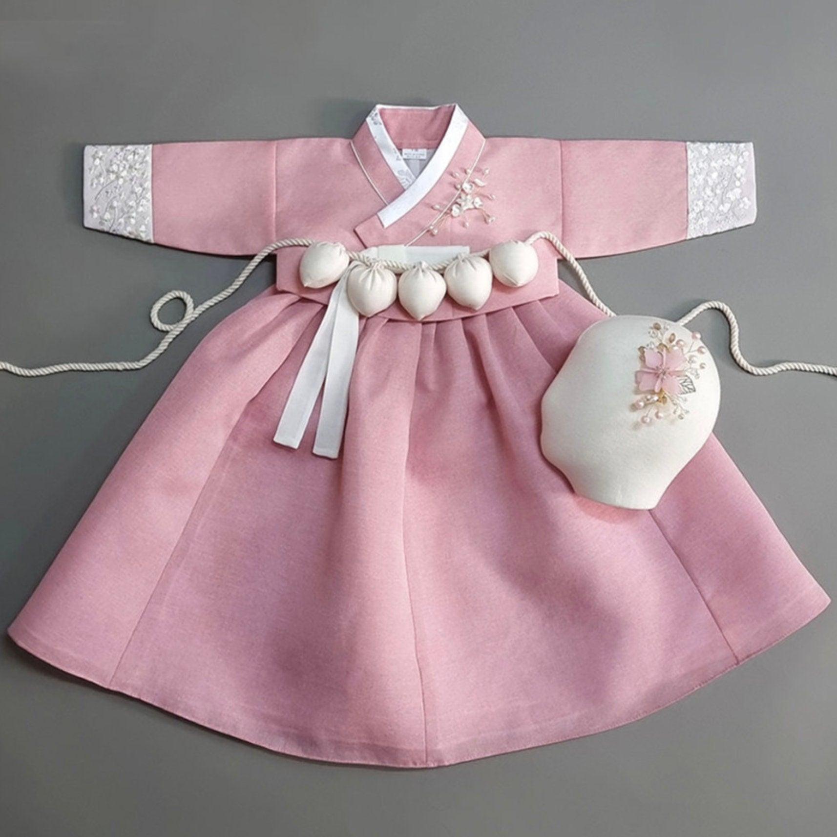 Yujin Jeogori-Pink Skirt Girl Hanbok (100D-15YR) - Native Korean