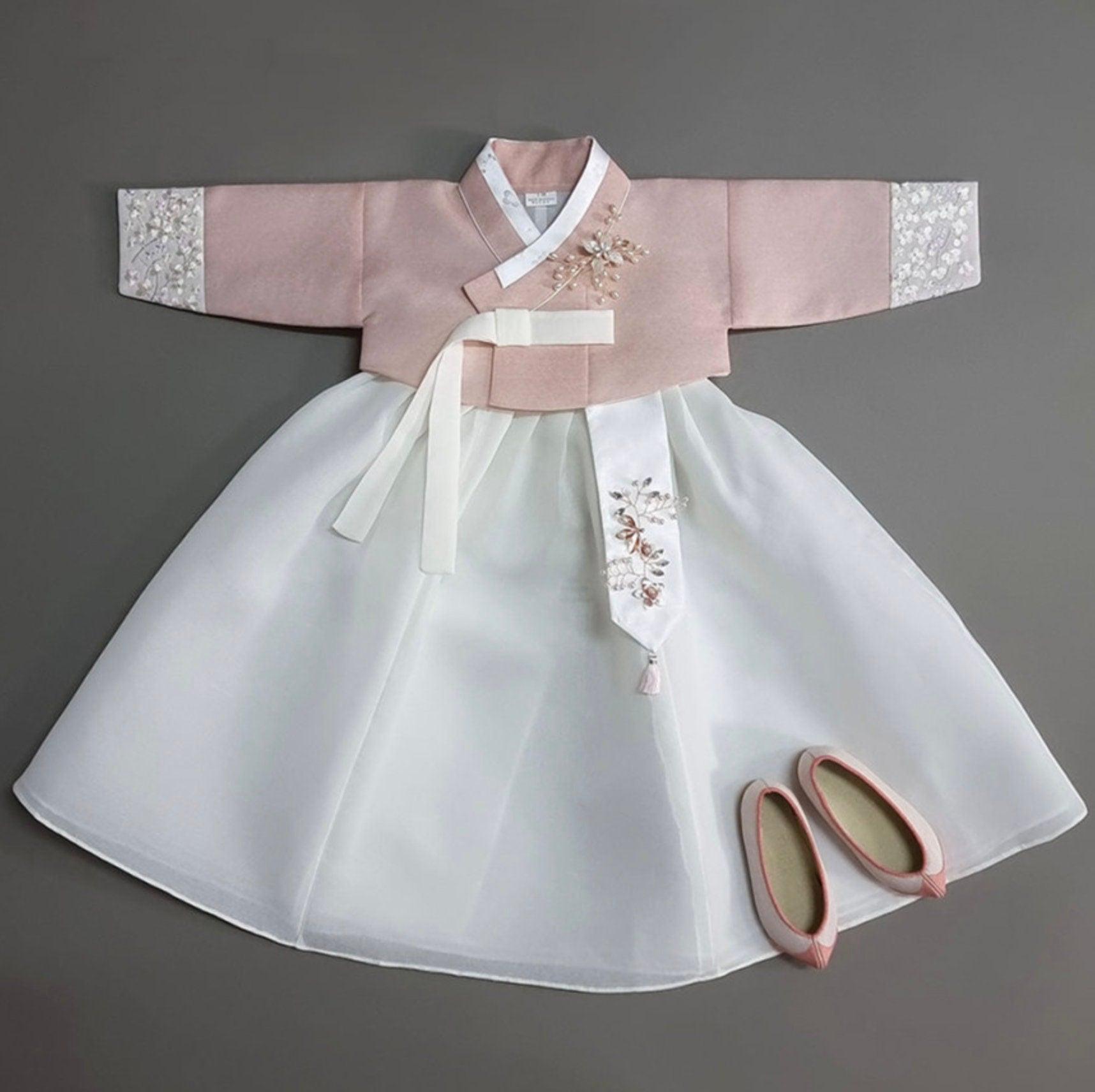 Yujin Jeogori-White Skirt Girl Hanbok (100D-15YR) - Native Korean