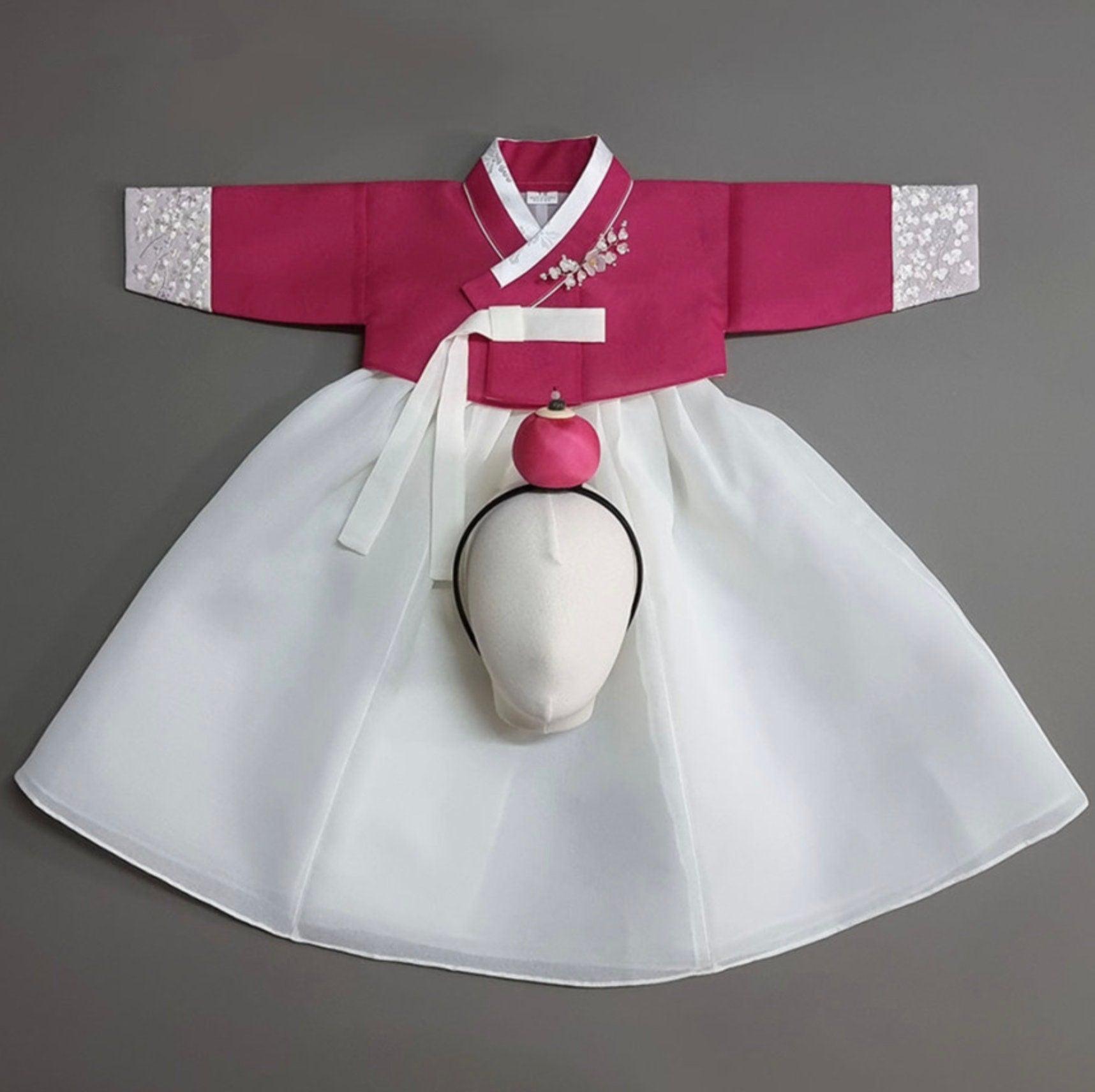 Yujin Jeogori-White Skirt Girl Hanbok (100D-15YR) - Native Korean