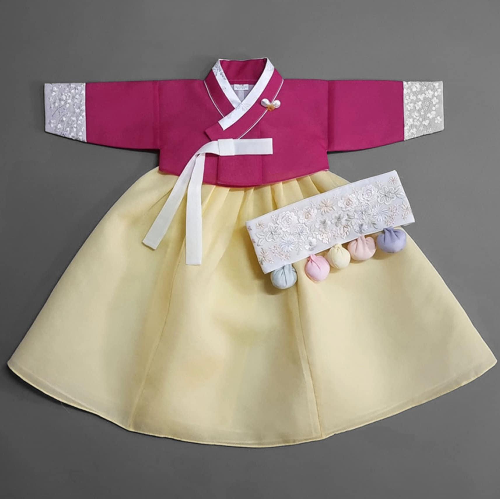 Yujin Jeogori-Yellow Skirt Girl Hanbok (100D-15YR) - Native Korean