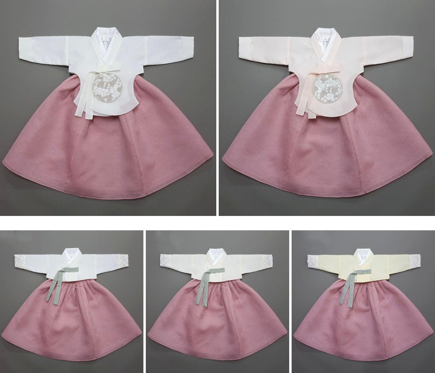 Yujin Pink Girl Hanbok (100D-15YR) - Native Korean