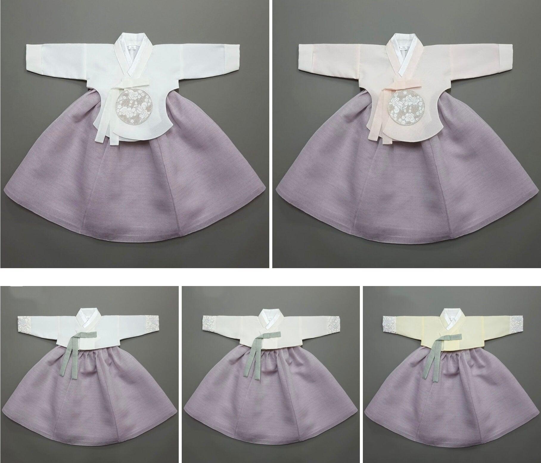 Yujin Purple Girl Hanbok (100D-15YR) - Native Korean