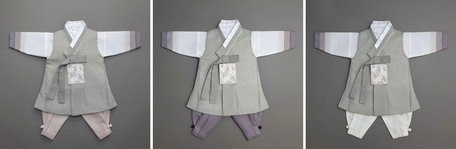 Yusin Khaki Stripe Boy Hanbok (100D-15YR) - Native Korean